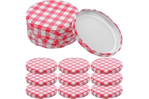 Kichvoe 40pcs Wide Mouth Mason Jar Lids Metal Caps for Canning Jars Glass Bottle Replacement Accessories