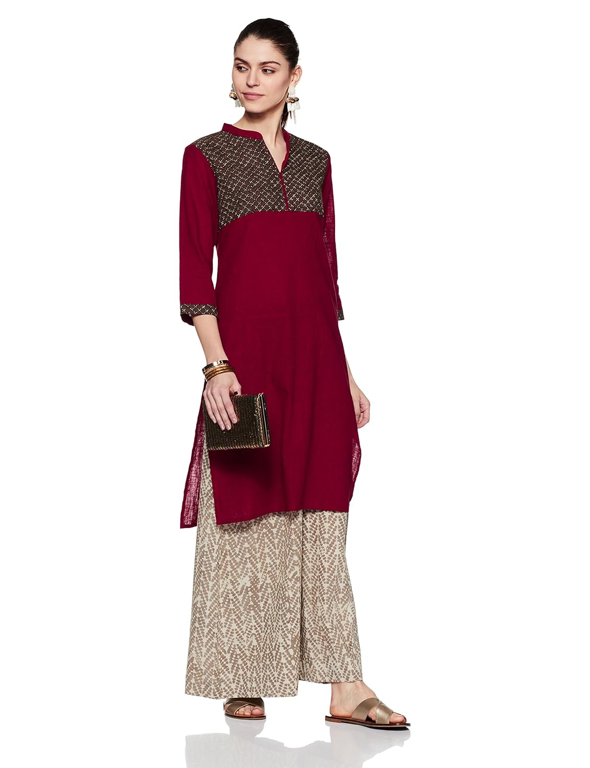 indigo women's straight kurta