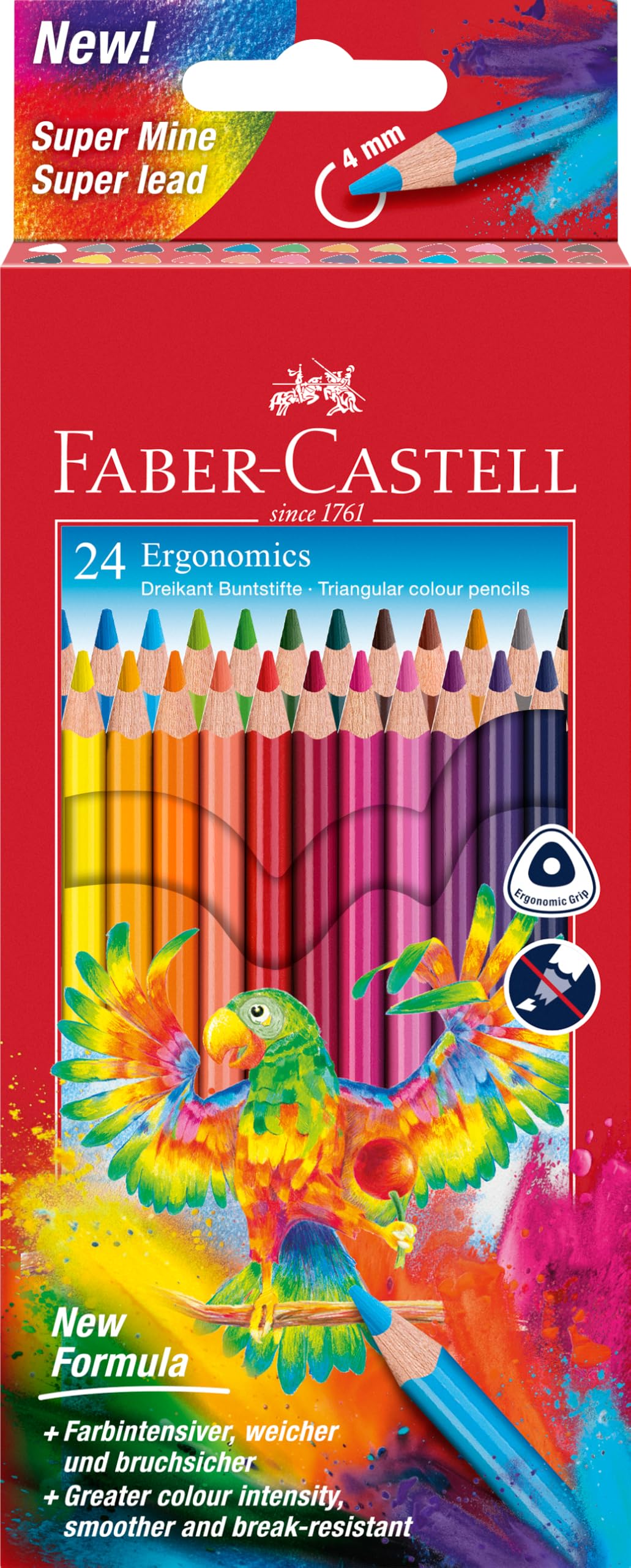 Faber-Castell Triangular Colour Pencils (Pack of 24)