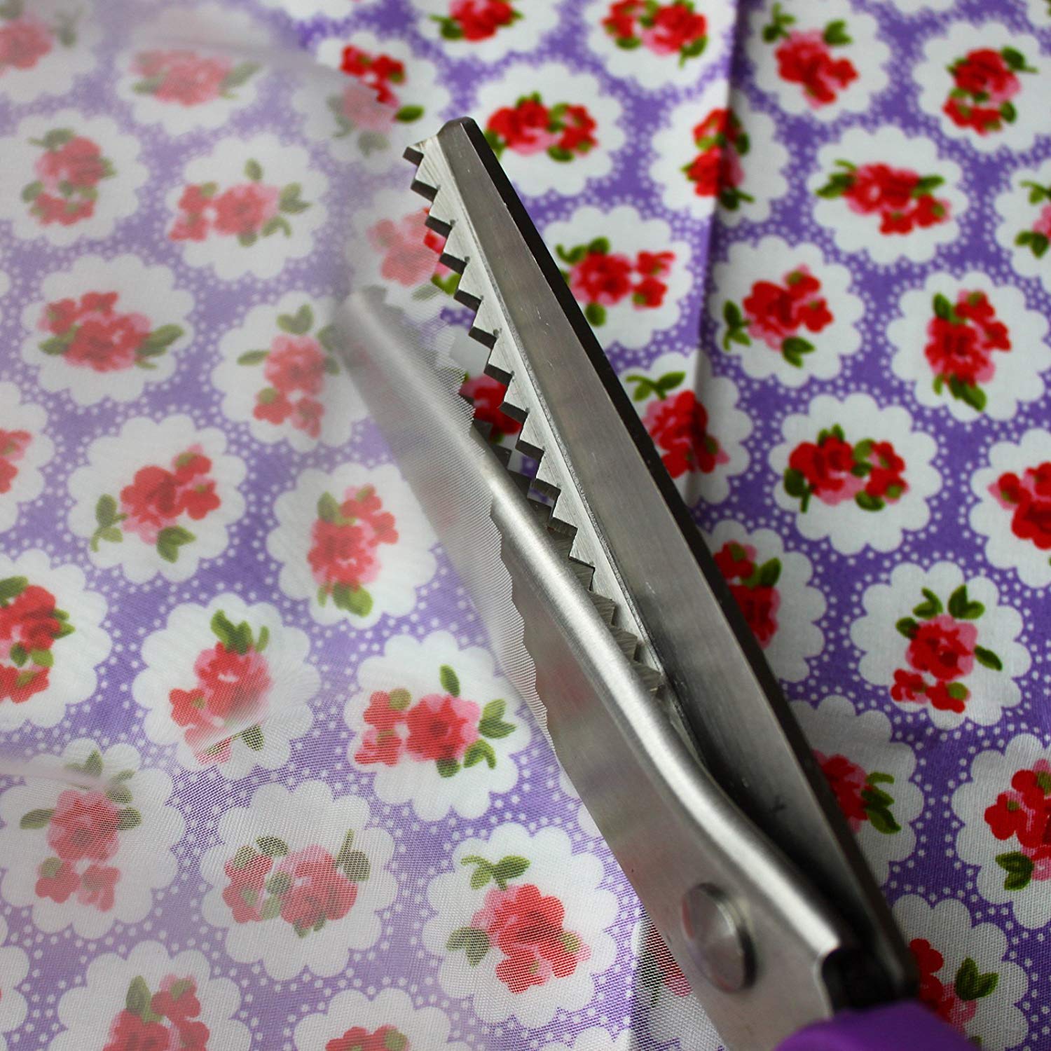 Pinking Shears for Fabric with Snipper 9 inch Stainless Steel