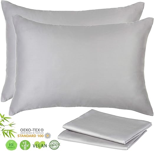 Amazon Com Luxurious 156gsm Bamboo Lyocell Pillowcases Set Of 2