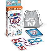 FoxMind Games: Match Madness Flip, A Travel Sized Pattern Matching Puzzle Game for Ages 7 and up, Smart Games That develops P