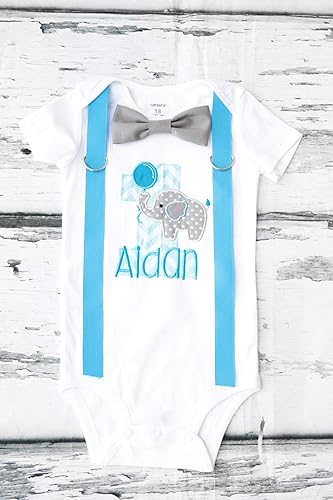 elephant 1st birthday outfit