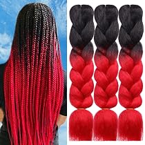 Amazon.com : HAIRCUBE Ombre Braiding Hair 24 Inch 3 Packs Pre ...
