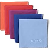 DRYKI Pocket-Sized Sweat Towels - The Original Sweat Absorbing Handkerchiefs - Quick-Dry Microfiber Sweat Rags for Face, Hands, & Body - Men & Women - Gym, Sports, and Work (Desert: 5 Pack)