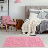THE RUGS Living Room Rug Pink 60x110 cm Shaggy Soft Durable 30 mm Thick view 3