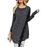 CEASIKERY Women's Tassel Hem Sweater Long Cardigan Knitwer Pullover Poncho Coat