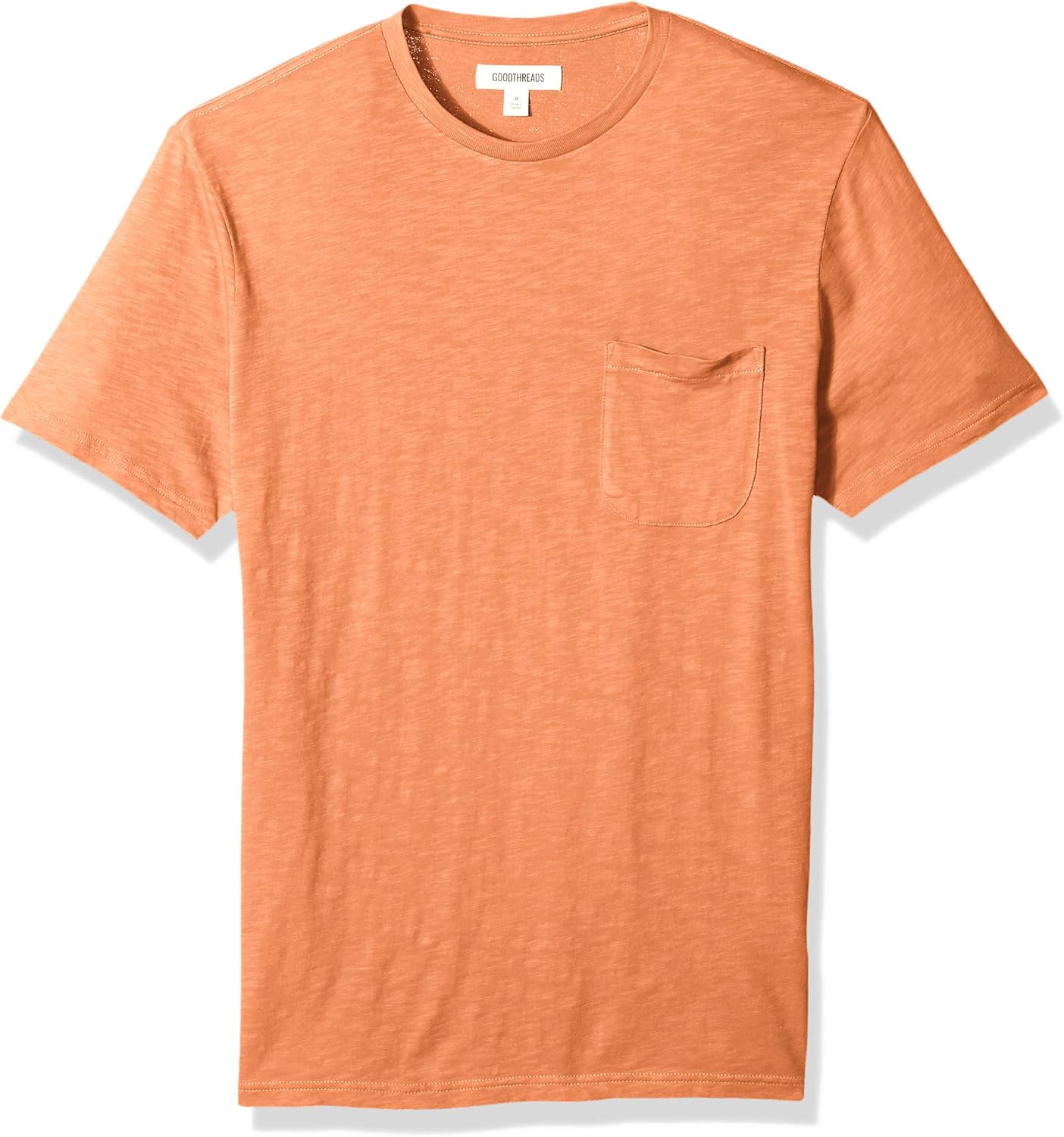  Brand - Goodthreads Men's Lightweight Slub Crewneck Pocket T-Shirt: Clothing