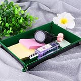 SIQUK Double Sided Dice Tray Folding Rectangle PU Leather Dark Green Velvet view 7