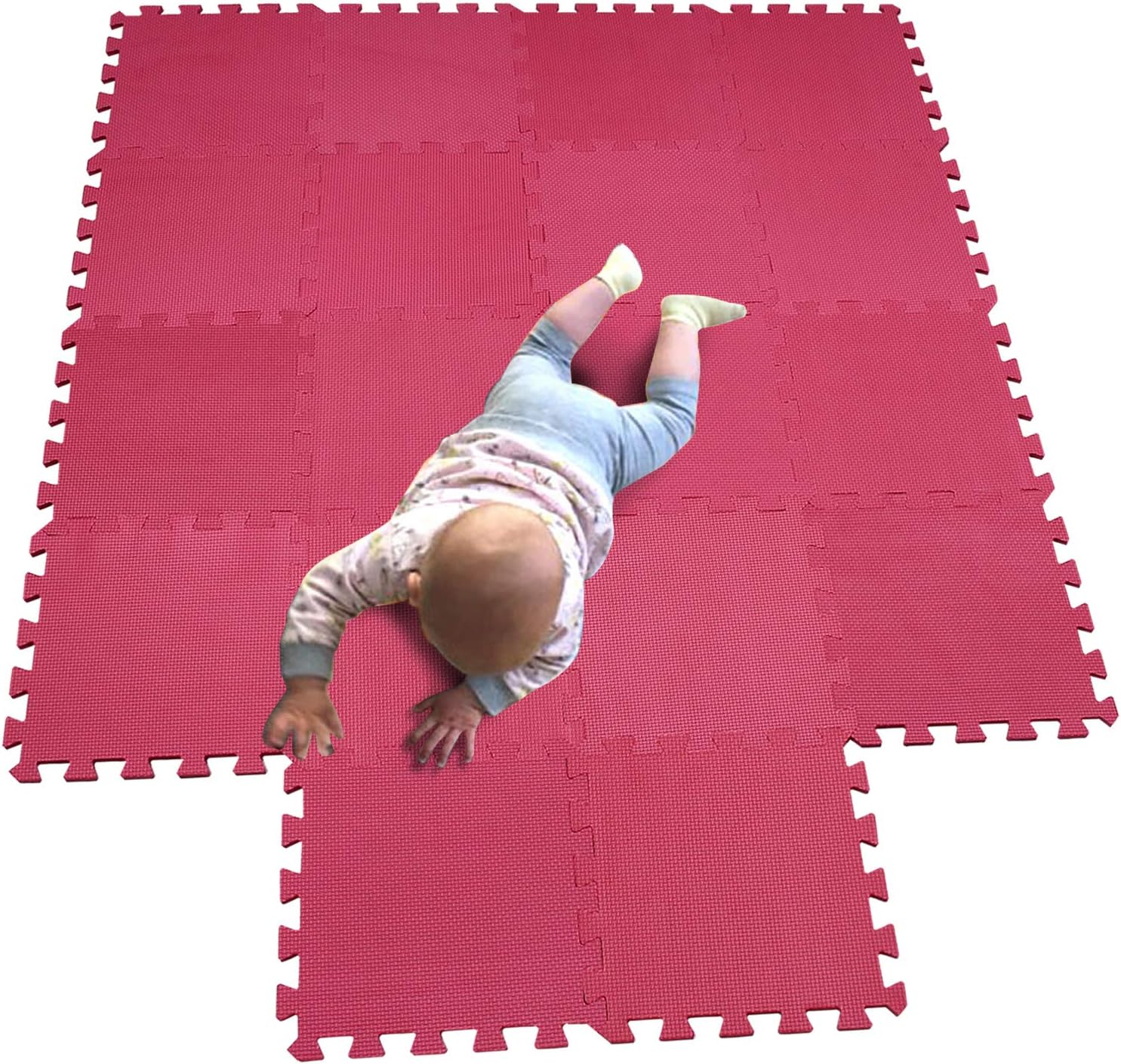 MQIAOHAM Children Puzzle mat Play mat Squares Foam Play mat Tiles Baby mats for