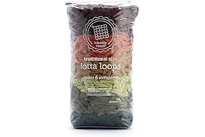 friendly loom Quality Cotton Weaving Loops in Earthtone Colors – 7” Traditional Size | Weave 6 Functional Potholders | Made in The USA