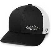Eternal Glyph Walleye Fishing Flex Mesh Trucker Hat - Snapback Cap with Silicone Patch for Men &amp; Women