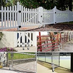 WOOSKY Spring Loaded Tube Gate Casters 4” Heavy