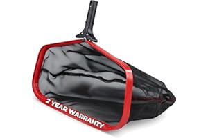 PROTUFF PRODUCTS ProTuff 19.5" Fine Pool Net – 2 Year Unconditional Free Replacement – Cleans 3X Faster Than Vacuums – Wide Pool Skimmer with Deep Bag for Easy Maintenance – Skimmer Net for Leaves, Bugs & Other Debris