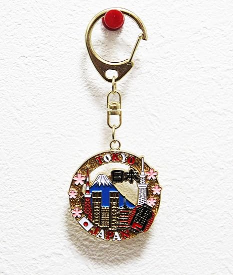 Amazon 日本のお土産 キーホルダー 丸透かし Tokyo Japanese Souvenir Circle Tokyo Key Holder 民芸品 おもちゃ