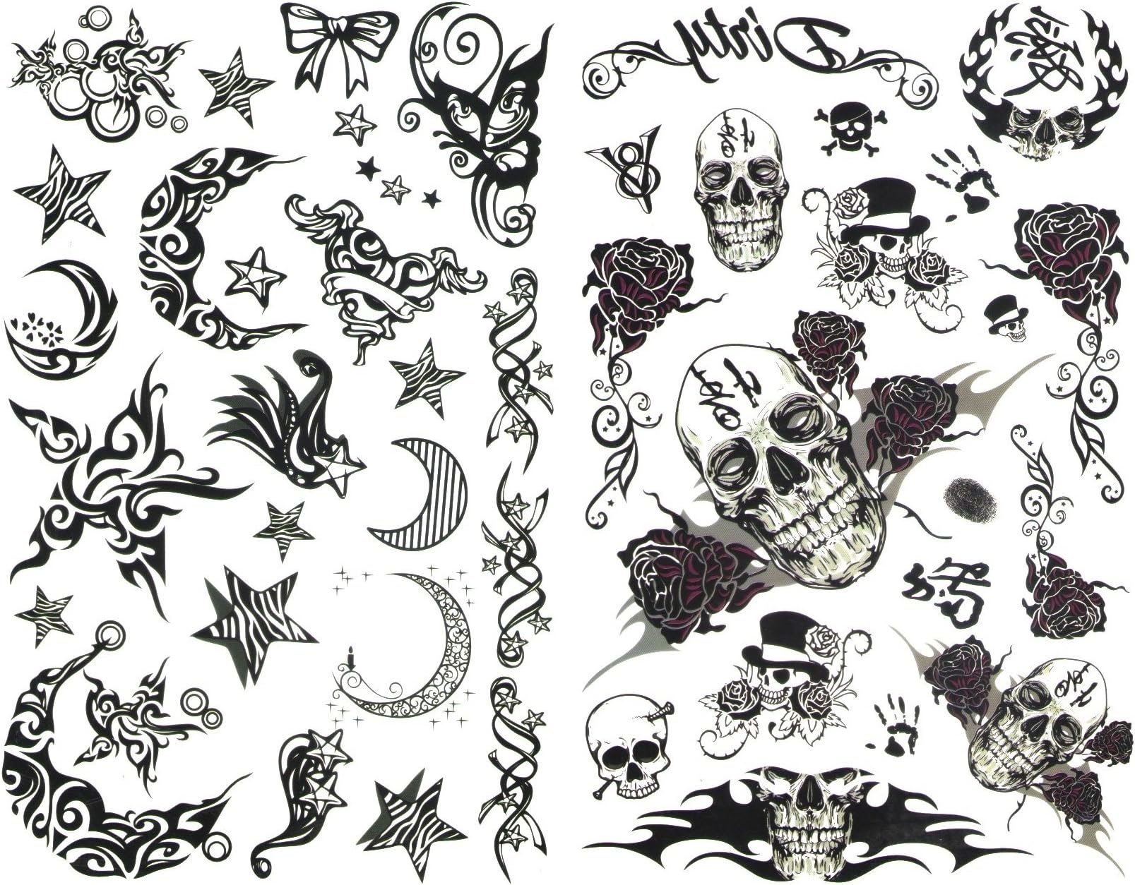 Kauberi Jewels Combo Of 100 Temporary Waterproof Body Tattoo Standard Size For Girls/women(high Quality) ps12-78