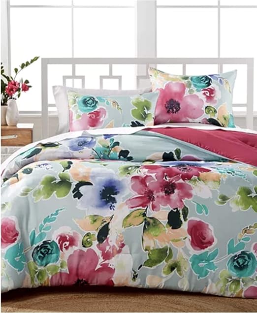 Amazon Com Hallmart Floral Comforter Set Queen Floral Print