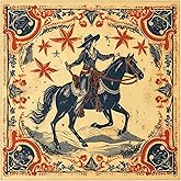 GT BANDANA 22"x22" Vintage Cowgirl 100% Cotton Bandana Multi-Purpose Headbands