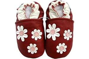 Carozoo Toddler Kids Unisex Slipper Animal Flower Soft Sole Leather Baby Shoes