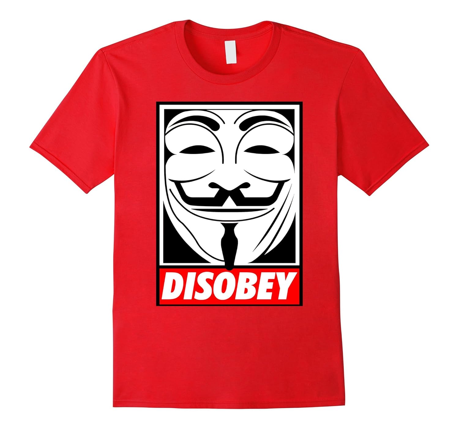 Disobey Big Face Anonymous Anon T Tee Shirt-ANZ