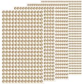 1799pcs Gem Stickers Jewels for Crafts - Self Adhesive Rhinestone Jewel Stickers, Stick on Gems Rhinestones for Crafts, Acrylic Bling Round Sticker, Craft Supplies for Kids 4Sheets 4Sizes Lightorange