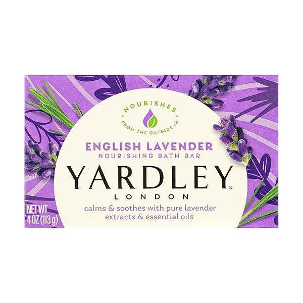 YARDLEY LONDON ENGLISH LAVENDER NATURALLY MOISTURIZING BATH BAR,...