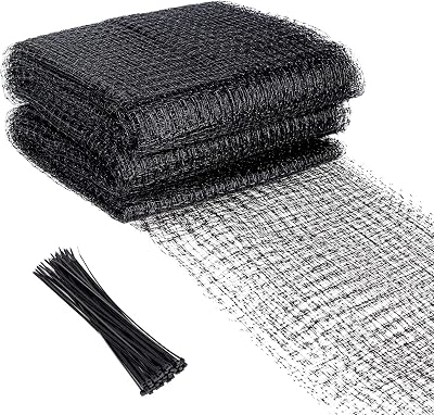 LATERN Heavy Duty Bird Netting 2.1m x 15.3m with 20 Ties Plastic Mesh