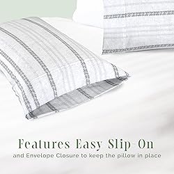 Elegant Comfort Ultra Soft Set of 2 Striped Print