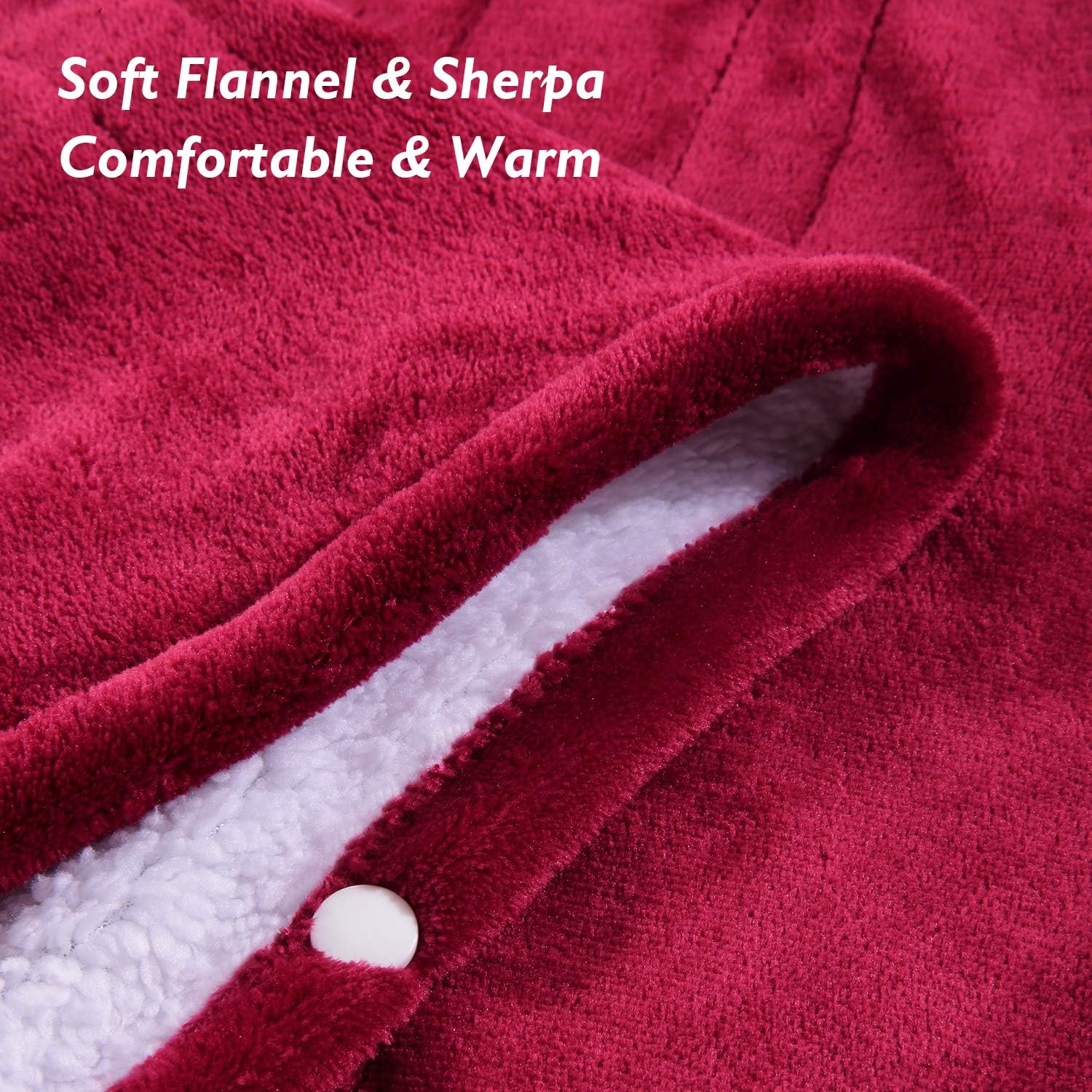 MaxKare Electric Blanket Heated Throw Flannel & Sherpa Reversible Fast Heating Blanket 50" x 60", ETL Certification with 3 Heating Levels & 4 Hours Auto Off, Home Office Use & Machine Washable: Home & Kitchen