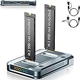 GODO NVMe/SATA M.2 Duplicator Dual-Bay Offline Clone USB C To NVME/SATA Docking