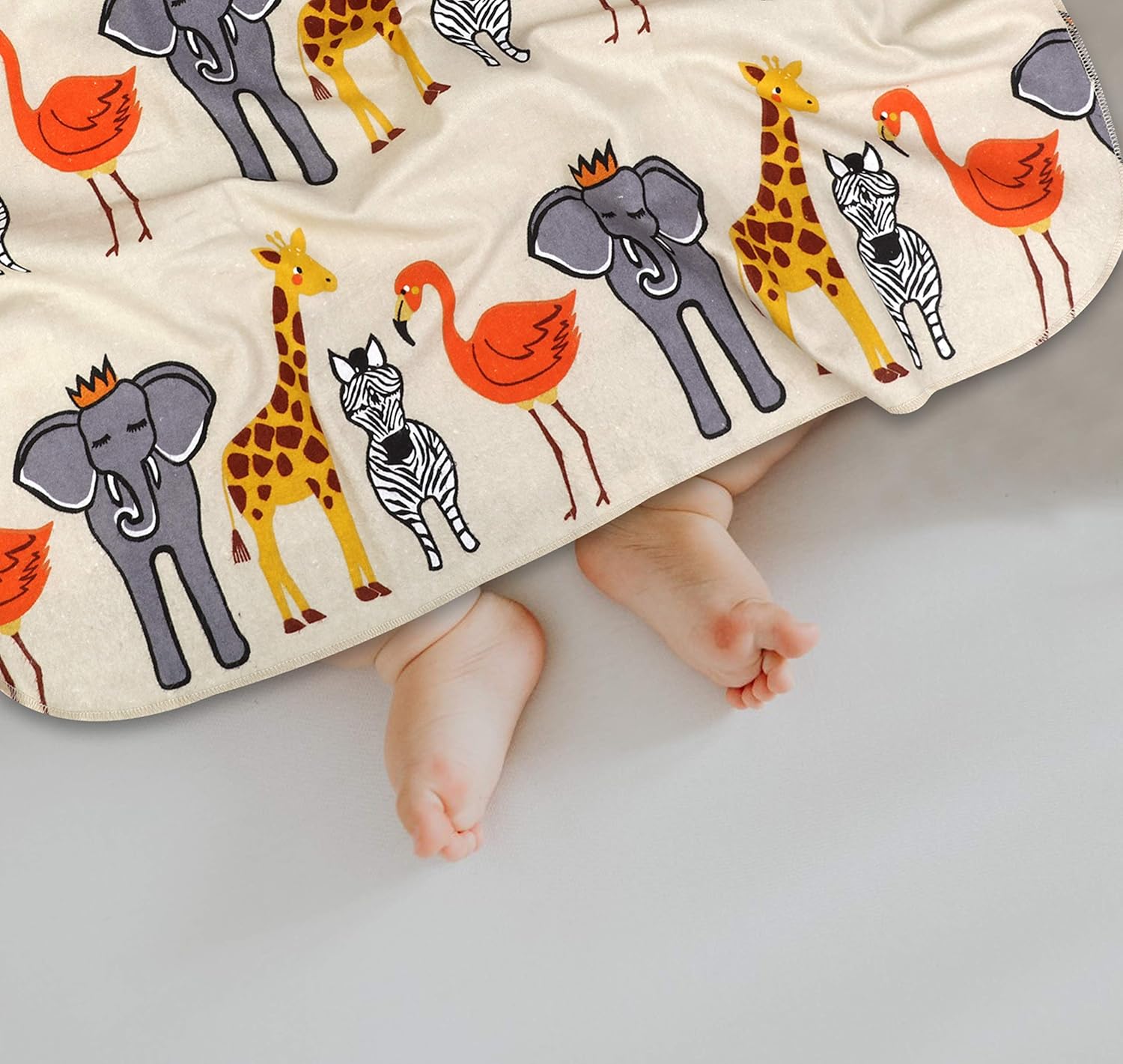 Ruvanti 6 Pack Baby Receiving Blanket. Jungle Safari 100% Cotton Flannel. Extra Large (30 X 30 Inch) Baby Blanket for Boy/Girl. Soft, Warm and Cozy Toddler Blanket for Infants, Babies and Kids.: Home & Kitchen