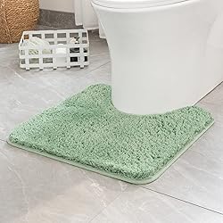 MIULEE Microfiber Toilet Bath Mat U-Shaped Contour