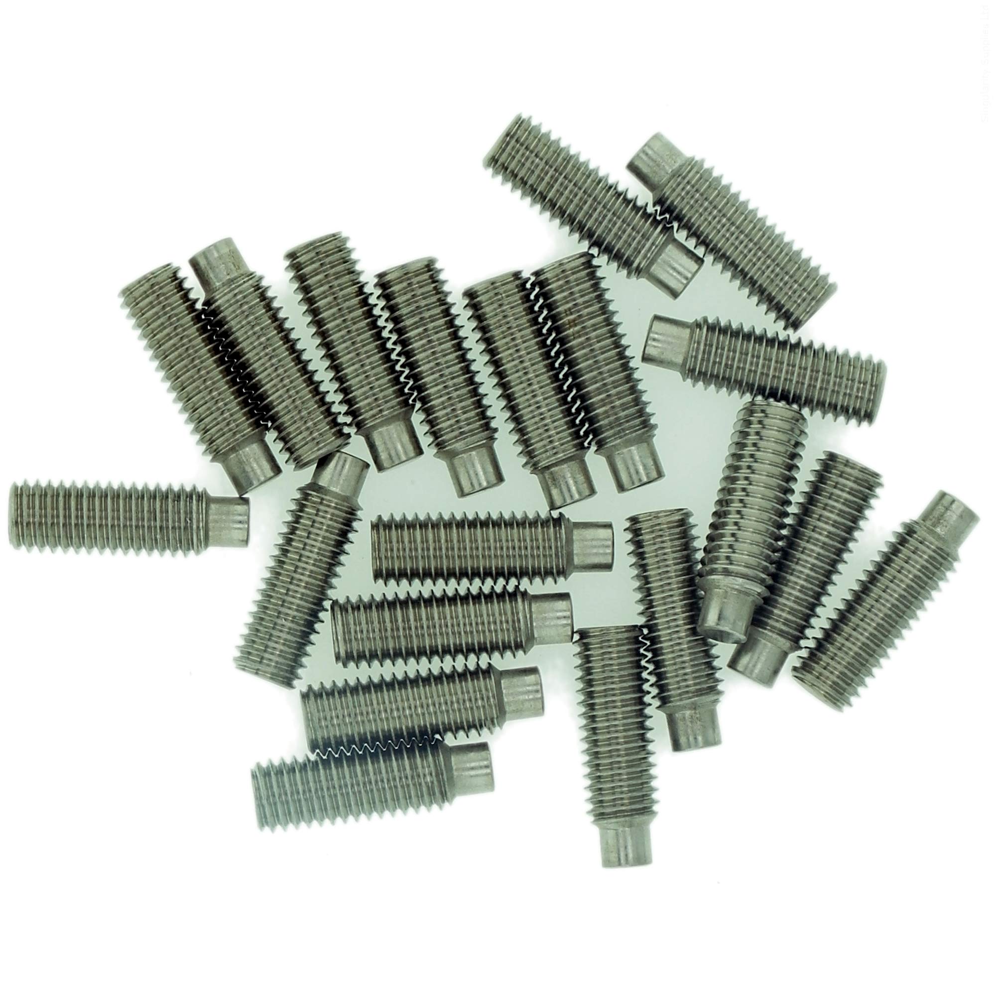M10 (10mm x 30mm) Hex Socket Grub Screw (Dog Point) - Stainless Steel (A2) (Pack of 10)
