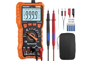 Proster Digital Multimeter 6000 Counts TRMS Auto Range NCV Detector DC AC Voltage Current Meter Temperature Capacitance Resis