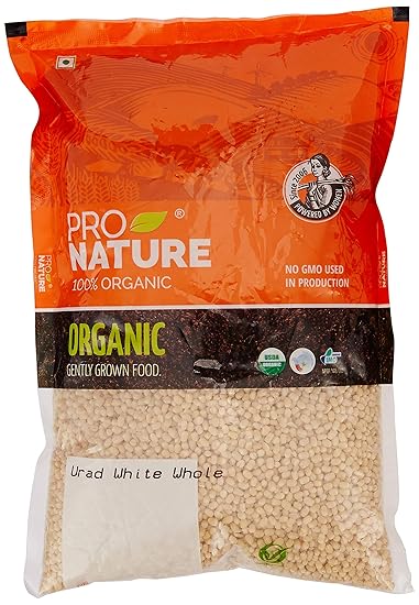 Pro Nature 100% Organic Urad White Whole, 1kg