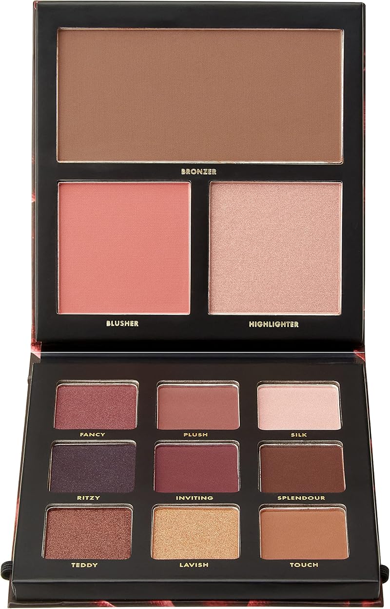Barry M Velvet Multi-Purpose Palette 9 Eyeshadow Highlighter Bronzer Blusher