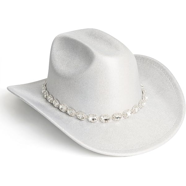 Silver Space Cowboy Hat - Sparkly Glitter Holographic  display picture 3