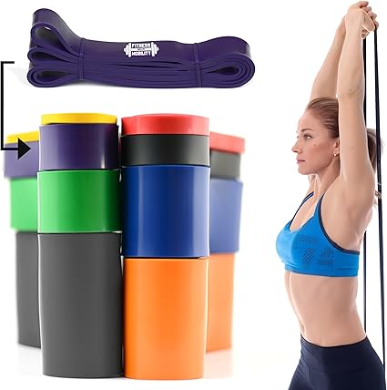 CKB LTD® Fitness 45-100lb Resistance Band 3.2 cm PÚRPURA - BANDA ...