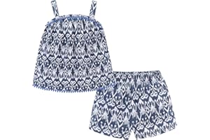 LittleSpring Little Girls Summer Outfits Floral Tank Top and Shorts 2 Pcs Clothes Set