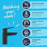 GROHE Start Basin Mixer Tap Matt Black with Push-Open Waste 28mm Ceramic view 3