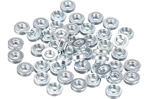 uxcell Self -Clinching Nuts,#6-32x2.54mm Carbon Steel Rivet Nut Fastener 50pcs