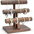 3-Tier Velvet Bracelet Holder Stand And Organizer - Jewelry Display Rack For Selling Necklaces
