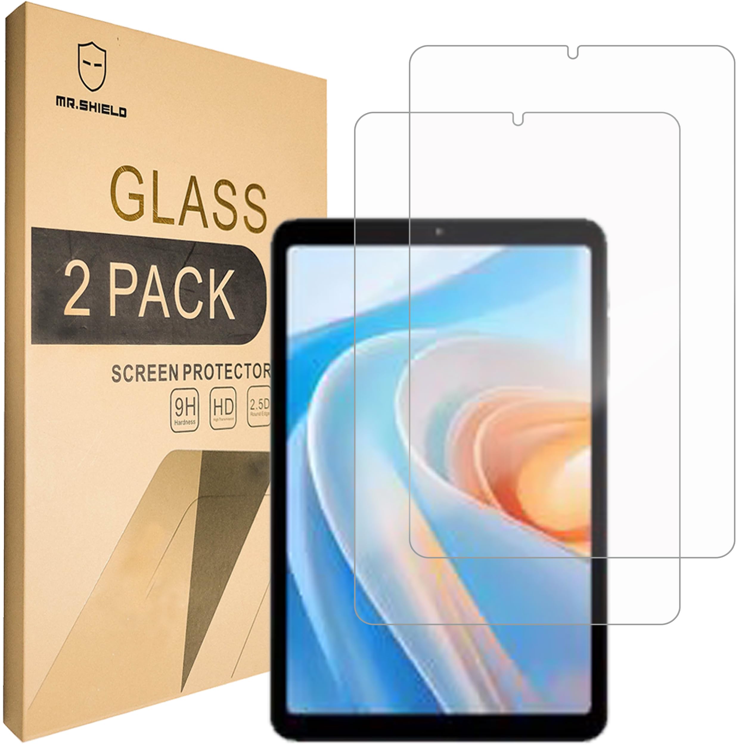 Mr.Shield Screen Protector compatible with ALLDOCUBE iPlay 60 Mini Pro/iPlay 60 mini Turbo [Tempered Glass] [2-PACK] [Japan Glass with 9H Hardness]