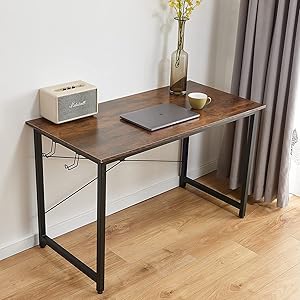 Computer Writing Desk for Home Office with Hooks 47