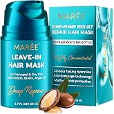 MAREE Leave In Deep Conditioning Hair Mask for Damaged Hair Care for Women | Leave in deep conditioner, hair mask for dry hair, hair moisturizer, mascarilla hidratante para el cabello, curly hair mask