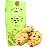 Cartwright England &amp; Butler English Biscuit Cookies 7 oz. (200g) Salted Caramel Butter Cookies from England - Luxury Flaky Butter Biscuits - Imported Shortbread Butter Cookies - English Biscuits - Salted Caramel Biscotti - British Cookies - Similar to Copenhagen Butter Cookies