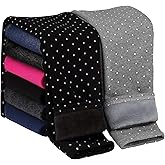 Cooraby 2 Pack Girls Cotton Fleece Lined Leggings Kids Thick Thermal Tights Winter Full Length Pants Warm Clothes