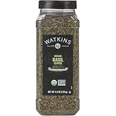 Watkins Gourmet Spice, Organic Basil, Bulk Food Service Size, 4.9 oz (Pack of 1)