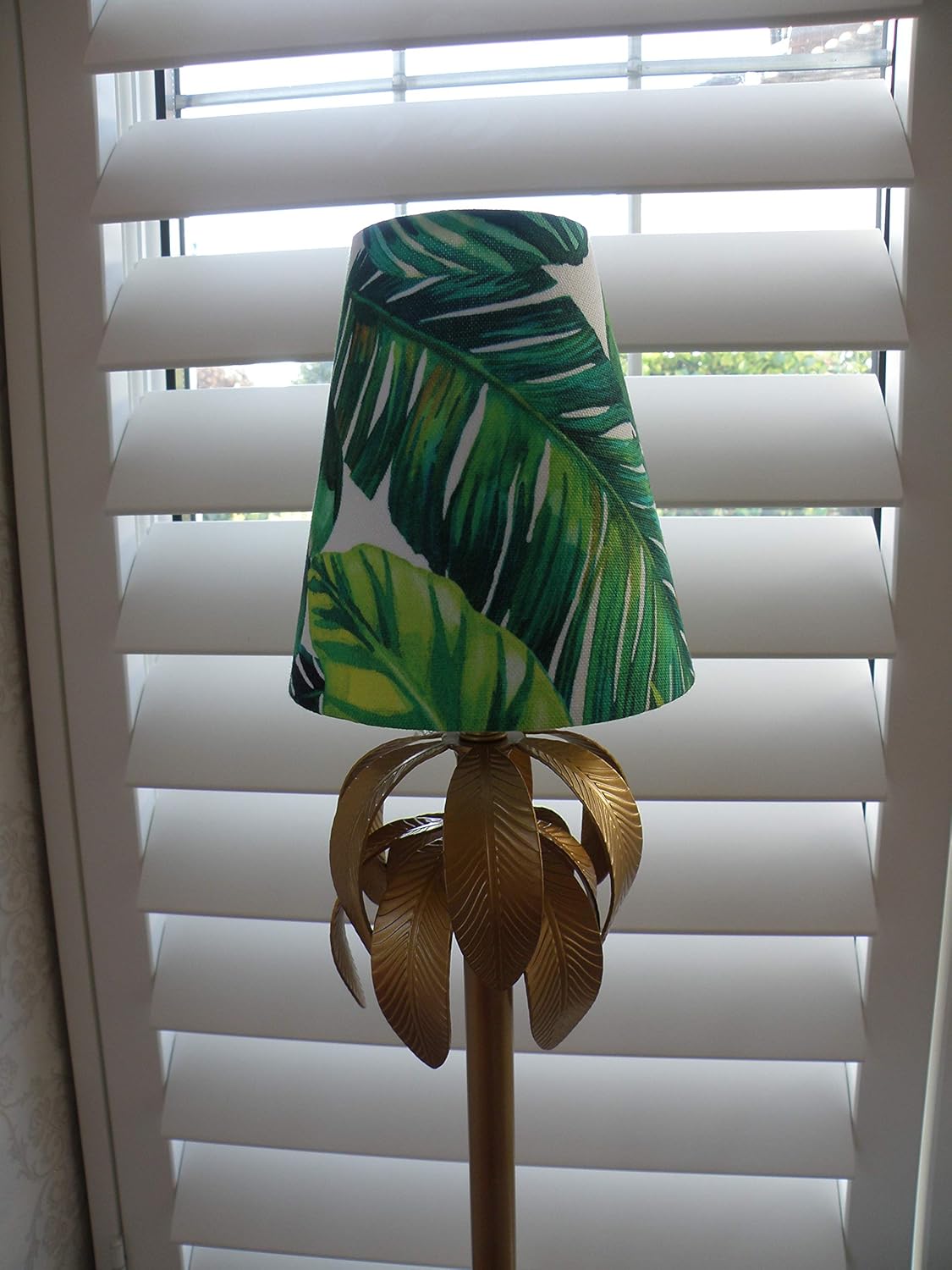 Ceiling Lighting Bespoke Candle Clip Lampshade In Botanical