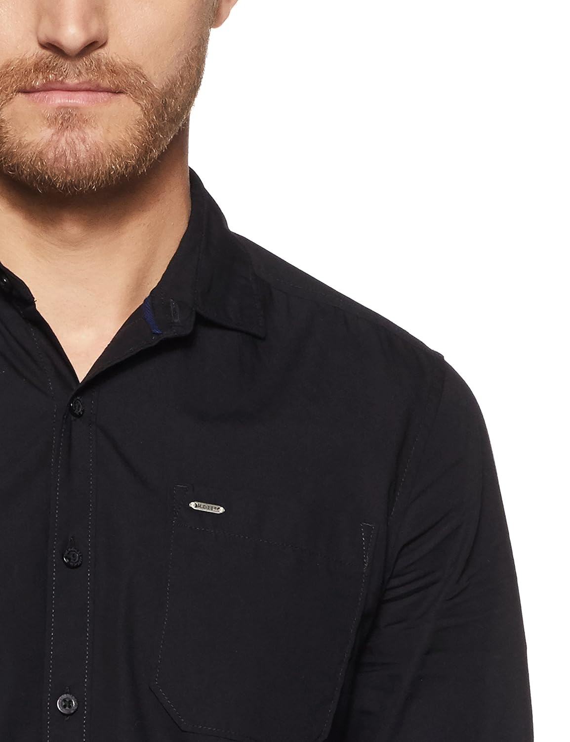 lee men's solid slim fit casual shirt